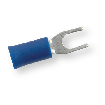 Kabelschoen vork blauw M4